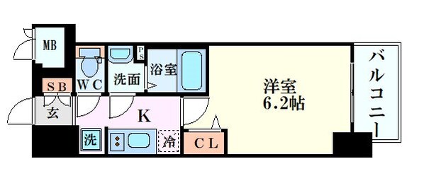 プレサンス天神橋筋六丁目ヴォワールの物件間取画像